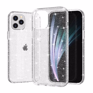Kristalinis blizgus dėklas Samsung Galaxy A35 5G Sidabrinis