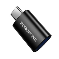 "Borofone" adapteris BV26C - C tipo USB adapteris - juodas