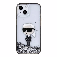 Karl Lagerfeld KLHCP15SLKKNSK dėklas telefonui iPhone 15 6.1" - skaidrus