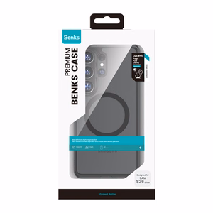 "Benks" magnetinis kristalų TPU rėmelis (0050), skirtas "Samsung Galaxy S26 Ultra black