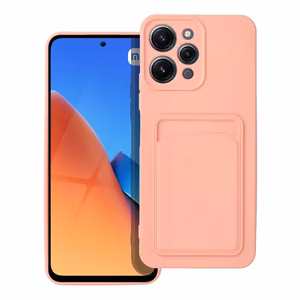 Kortelių dėklas telefonui XIAOMI Redmi 12 4G rožinis