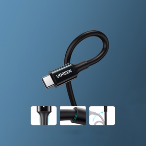 Ugreen US300 USB-C / USB-C 480Mb/s 5A 2m laidas - juodas