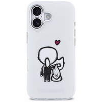 Karl Lagerfeld Karl & Choupette Back MagSafe Dėklas for iPhone 17 - Clear