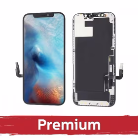 LCD ekranas suderinamas su iPhone 12 / 12 Pro juodas (Hard OLED / Premium) /*Removable IC*/