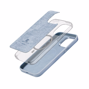 Crong Color Cover LUX Magnetic dėklas, skirtas iPhone 15 Plus, suderinamas su MagSafe, mėlynas