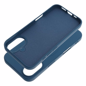 Dėklas Silicone Mag Cover (big hole) (MagSafe) skirtas iPhone 16 mėlynas