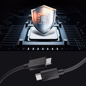 Spigen Essential EB6015CC USB-C laidas, 60 W, 150 cm – juodas