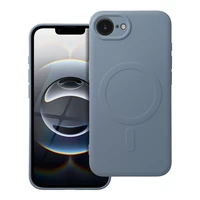 SILICONE MAG COVER dėklas telefonui suderinamas su Magnetiniu IPHONE 16e šviesiai mėlyna