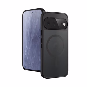 Crong Hybrid Matte Magnetic MagSafe dėklas, skirtas Google Pixel 11, juodas