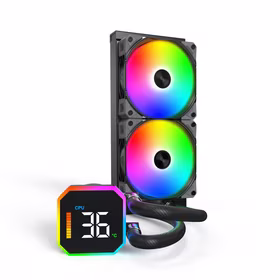 Procesoriaus aušintuvas Montech Hyperflow Digital 240 juodas