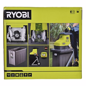 Ryobi RSH3045U – sodo šakų smulkintuvas, 3000 W, 55 l