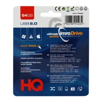 IMRO USB atmintinė juoda 64GB USB2.0