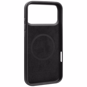 Audi R8 Natūralios odos Magnetinis dėklas telefonui iPhone 17 Pro Max - juodas ir raudonas