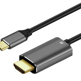 ART kabelis Type C (vyriškas) į HDMI 2.0 (vyriškas) 4K 60 Hz C4-2 1,8 m juodas