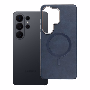 GENTLEMAN MAG COVER magnetinis dėklas telefonui, suderinamas su MagSafe, skirtas SAMSUNG S26 Ultra, tamsiai mėlynas