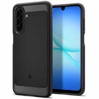 Spigen tvirtas šarvuotas dėklas telefonui Samsung Galaxy A17 - matinės juodos spalvos