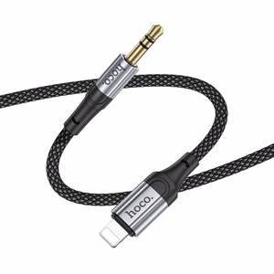 Cable AUX Lightning to Jack 3,5 mm Hoco 1 m UPA26 black