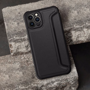 Dėklas telefonui Razor Book skirtas iPhone 17 - juodas