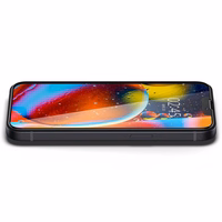 Spigen Glass FC grūdintas stiklas iPhone 13 / 13 Pro / 14 / 16e - juodas