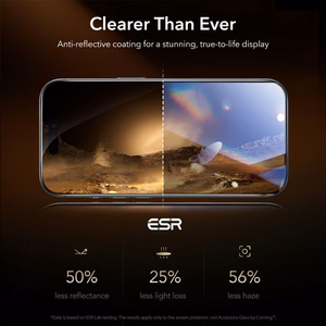 ESR UltraFit Armorite Pro grūdintas stiklas iPhone 16 Pro / 17 - skaidrus