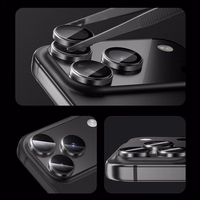 Benks Grūdintas stiklas Glass Warrior metalinis objektyvo apsauginis stiklas kamerai Iphone 17 (lęšio 2 vnt.) juodas