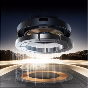 Belaidis automobilinis įkroviklis-laikiklis Joyroom (JR-ZS502) Magnetic (MagSafe 15W) tvirtinamas ant ventiliacijos grotelių juodas