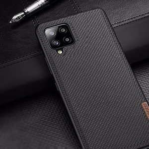 Dux Ducis Fino dėklas padengtas nailono medžiaga Samsung Galaxy A42 5G pilkas