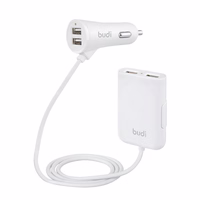 Budi - 4 USB automobilinis įkroviklis(2 USB port used back of the car)