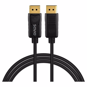 Savio CL-205 DisplayPort laidas 2 m juodas