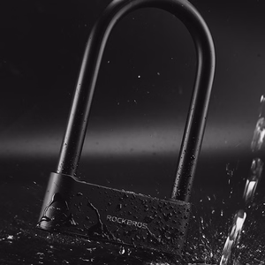 Rockbros 32210818001 SMART dviračio spyna su pirštų atspaudų skaitytuvu ir Bluetooth ryšiu - juoda
