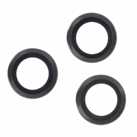 Lęšių stiklų rinkinys Samsung Galaxy S24 juodas rėmelis (3 vnt.)