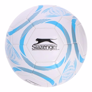 Slazenger 32 plokščių treniruotinis futbolo kamuolys, 5 dydžio, baltas ir mėlynas