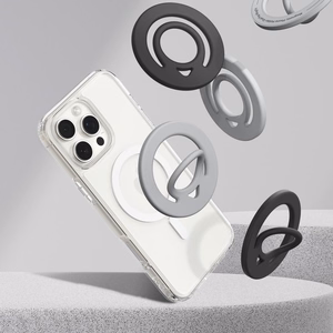 "Spigen Dual Pop Mag MagSafe" magnetinis žiedas telefonui - juodas