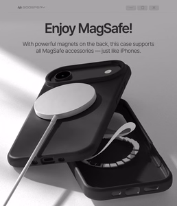 Чехол Mercury Pure MagSafe Silicone для Apple iPhone Air чёрный