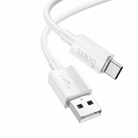 Kabelis USB-A į USB-C Hoco 3A 1 m X107 baltas