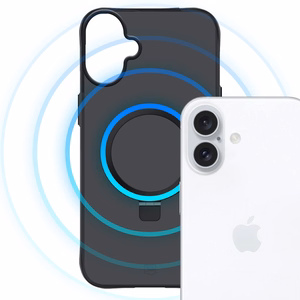 3mk Smoke magnetinis dėklas su stovu iPhone 17 telefonui - juodas
