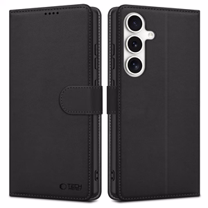 Tech-Protect piniginės tipo dėklas telefonui Samsung Galaxy S25 - juodas