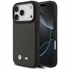 BMW M Kevlar Matt Magnetinis dėklas iPhone 17 Pro - juodas