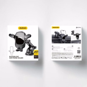 Automobilinis laikiklis Dudao F5Pro Juodas (be magneto / lipni pagalvėlė)