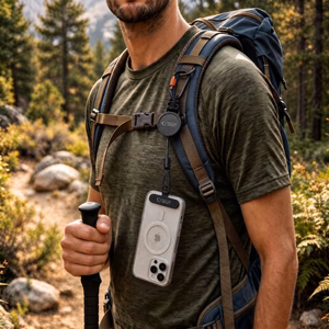 Tech-Protect ATH04 UrbanLoop Lanyard - Black and Orange