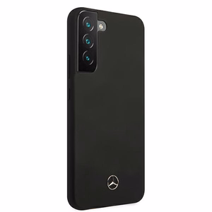 Mercedes Silicone Line dėklas Samsung Galaxy S22+ - juodas