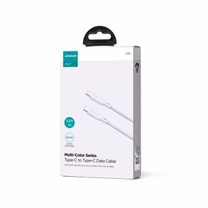 Joyroom Multi-Color Series S-A34 USB-C / USB-C PD 60W kabelis 1m - violetinis