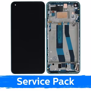 LCD ekranas suderinamas su Xiaomi Mi 11 Lite 4G (Lite 5G / Lite 5G NE) su rėmeliu / Mint Green / (Service Pack)