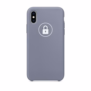 Dėklas "Silicone Case" skirtas iPhone X (XS) / Levander Gray / su įpakavimu
