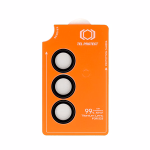 Grūdintas stiklas Tel Protect Titanium Lens 99% AR on camera for Samsung Galaxy S26 Plus black (lęšis 3 vnt.)