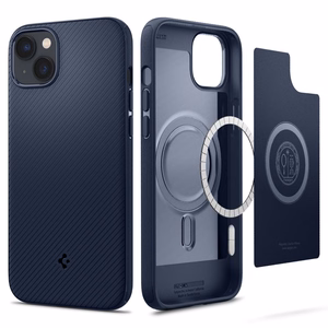 Spigen Mag Armor dėklas telefonui iPhone 14 Plus - mėlyna