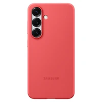 Samsung silikoninis dėklas telefonui Samsung Galaxy S25 raudonas