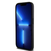 DKNY Odinis langeliais raštuotas magnetinis dėklas iPhone 15 Pro Max - juodas