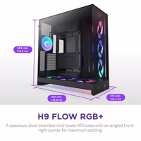 NZXT H9 Flow RGB+ „Midi Tower“ Juoda