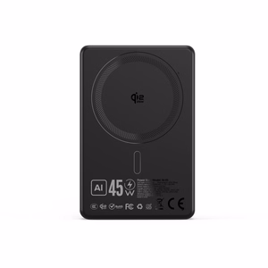 Blavec Power Bank 10000mAh BJ-05 Ultra Fast 16mm - Type C - Qi2.2 25W + PD 45W магнитная индукция Magsafe 2 in 1 (PBBJ05-QI22MC10B) черный алюминий (поврежденная упаковка)